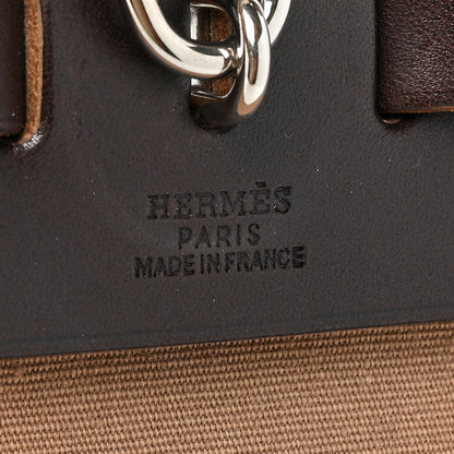 Hermes Toile Vache Hunter Herbag 30 PM Etoupe Ebene 7 of 17