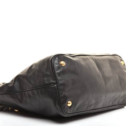 Prada Soft Calfskin Shopping Tote Black 7 of 10