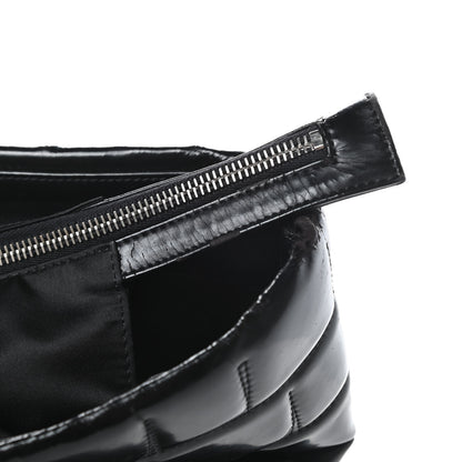 Chanel Vinyl Quilted Frozen Shopping Tote Black 12 of 15