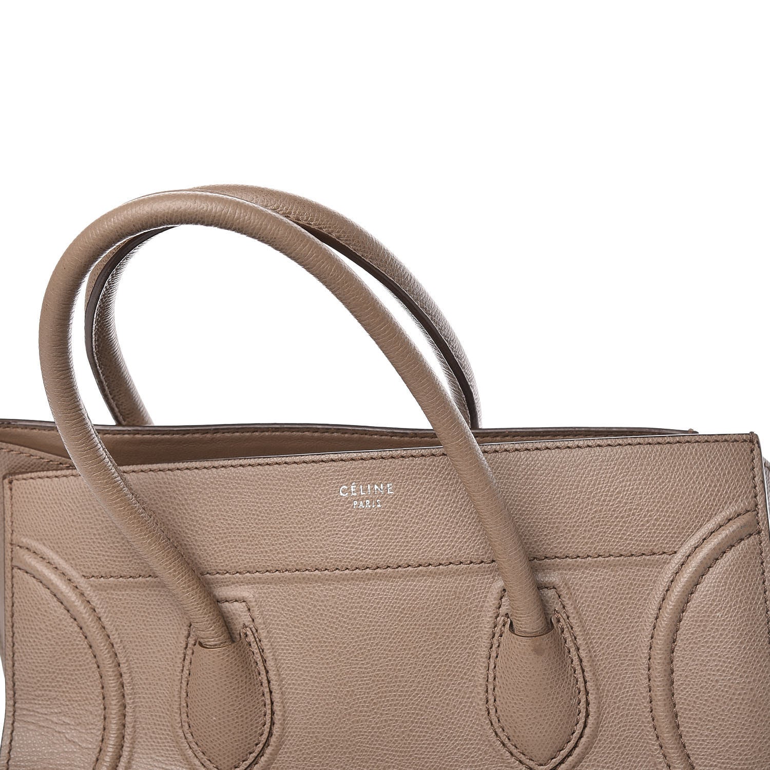 Celine Grained Calfskin Medium Phantom Luggage Taupe 10 of 20