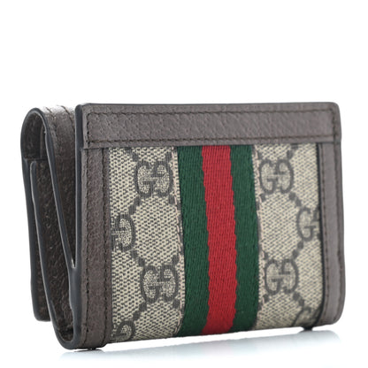 Gucci GG Supreme Monogram Web Ophidia Bi-Fold Wallet Beige New Acero 3 of 7