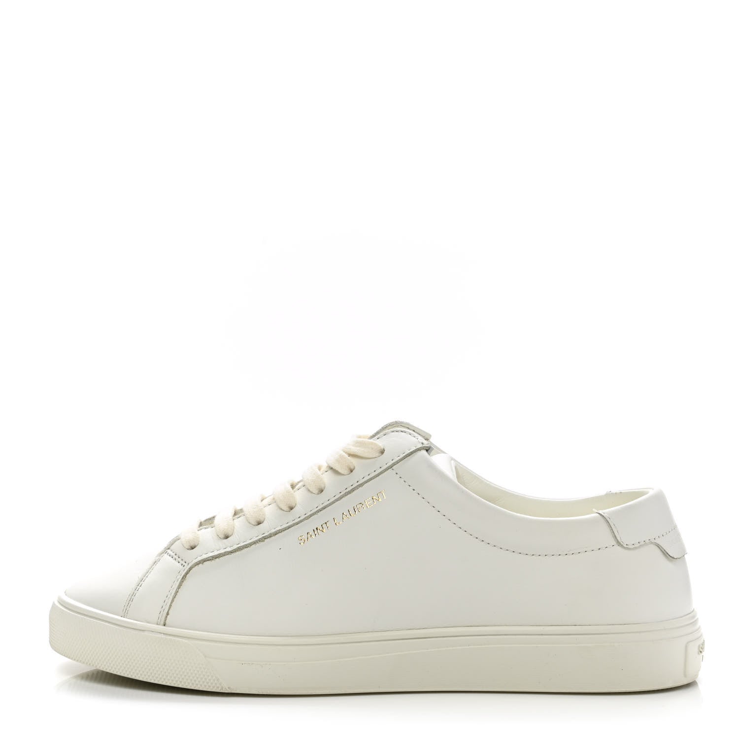 Saint Laurent Calfskin Andy Low Top Sneakers 36.5 Blanc Optique 1 of 8