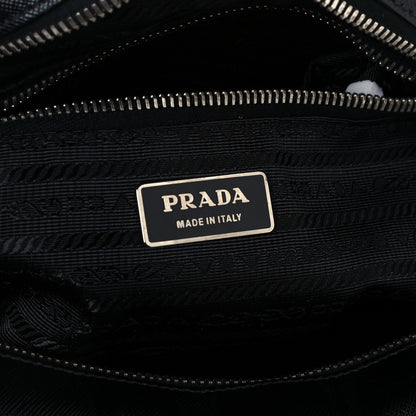Prada Saffiano Lux Petite Bowler Black 7 of 11