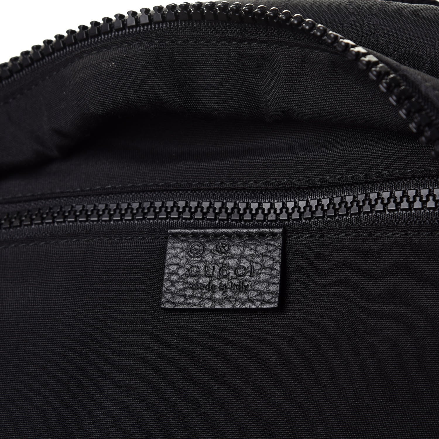 Gucci Nylon Monogram Slim Backpack Black 8 of 12