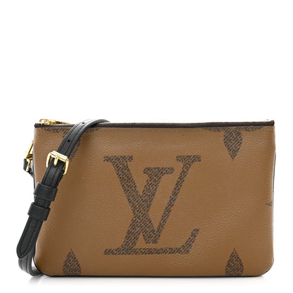 Louis Vuitton Reverse Monogram Giant Double Zip Pochette 1 of 13