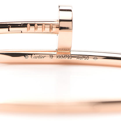 Cartier 18K Pink Gold Juste Un Clou Bracelet 19 4 of 6