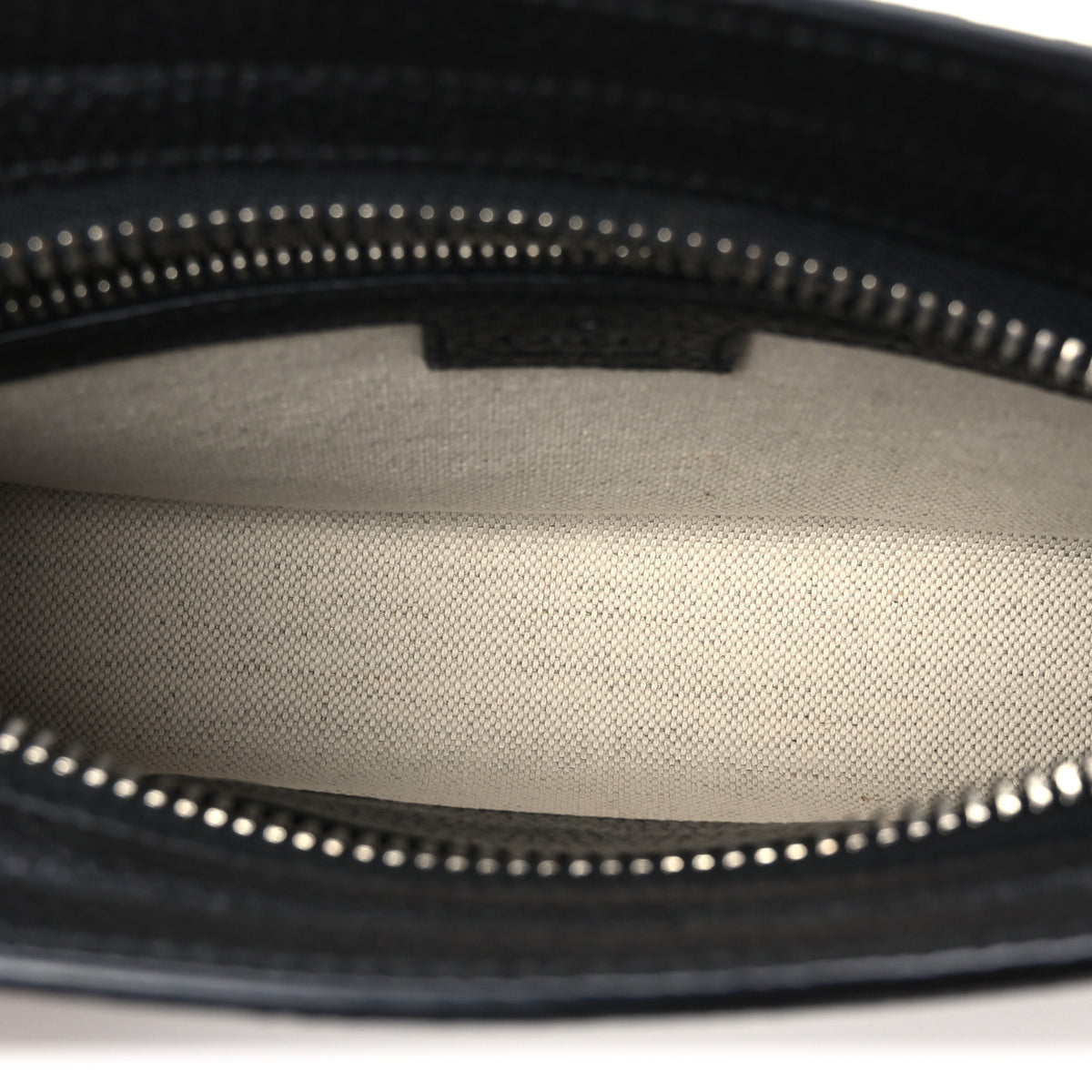 Monogram Jumbo GG Textured Dollar Calfskin Wristlet Messenger Bag Black