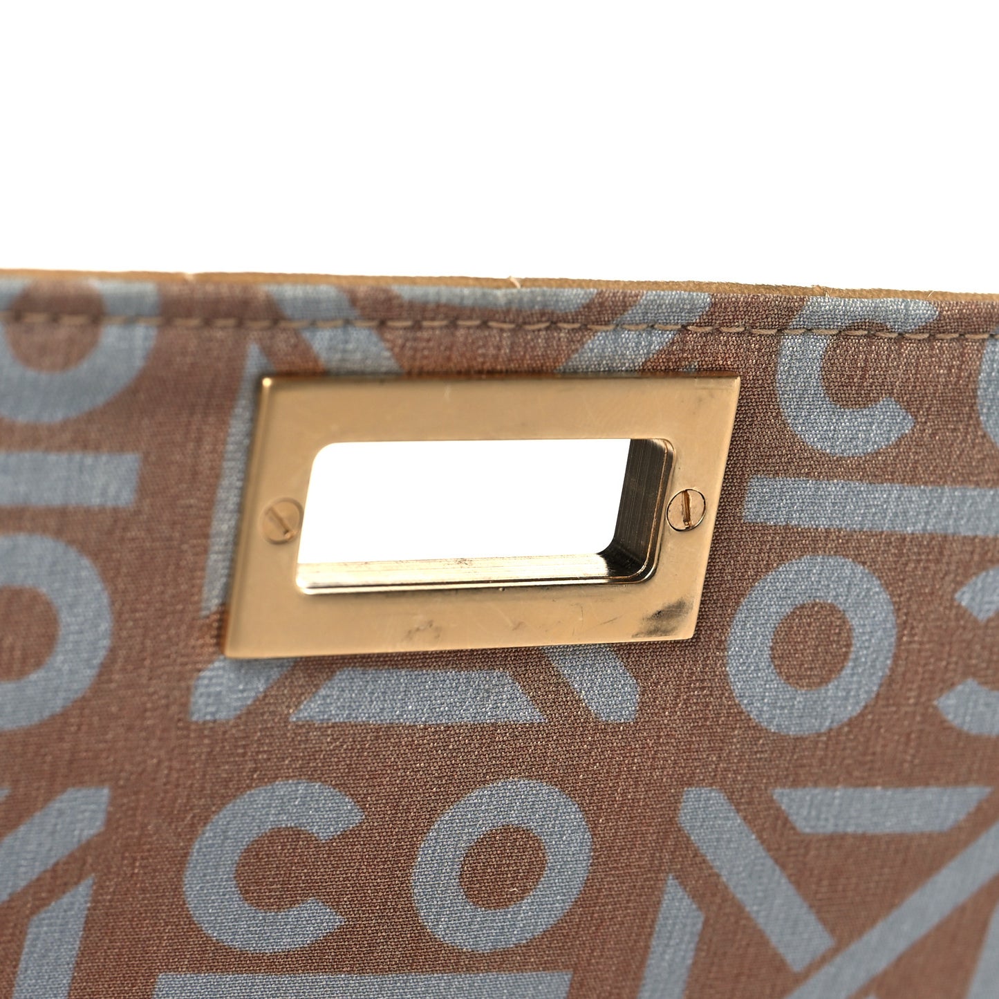 Lambskin Chocolate Bar Accordion Flap Beige