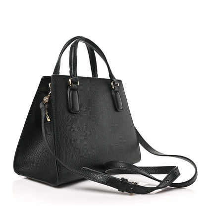 Gucci Dollar Calfskin Medium Soho Top Handle Satchel Black 3 of 9
