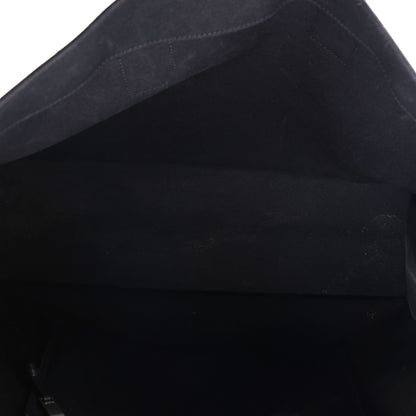 Saint Laurent Linen Calfskin Rive Gauche Tote Black 5 of 10