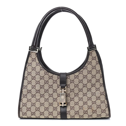 Gucci Monogram Bardot Shoulder Bag Dark Brown 1 of 6