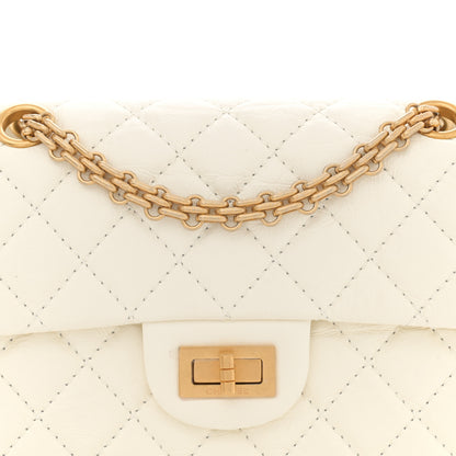 Chanel Aged Calfskin Quilted 2.55 Reissue Mini Flap White 8 of 11