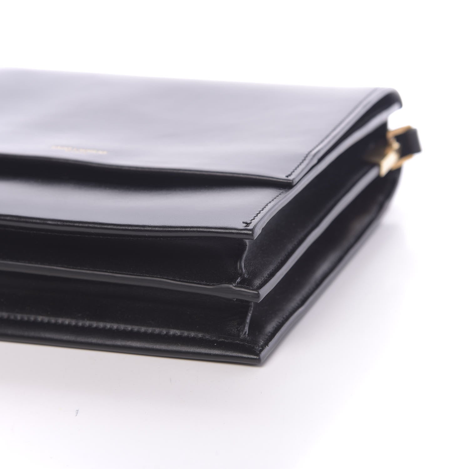 Saint Laurent Calfskin Sao Shoulder Bag Black 8 of 10