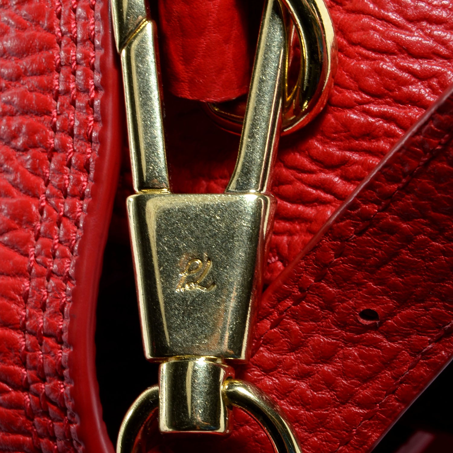 3.1 Phillip Lim 3.1 Embossed Leather Large Pashli Satchel Red 10 of 10