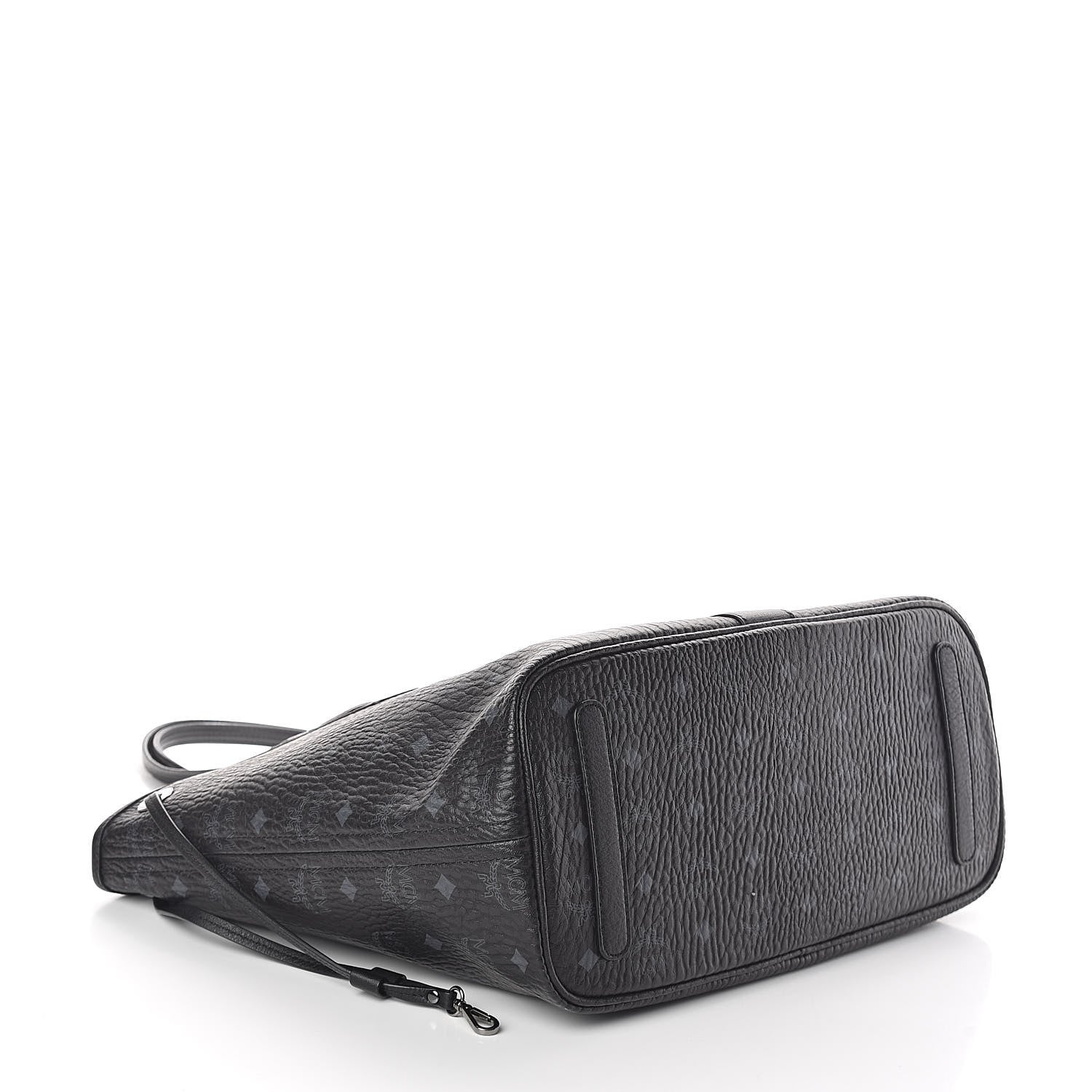 MCM Visetos Medium Liz Reversible Shopper Tote Black 7 of 14
