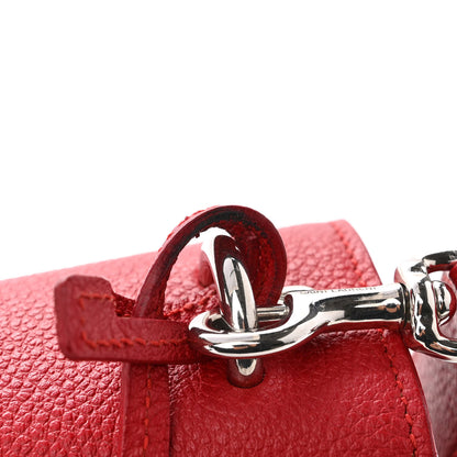 Saint Laurent Grained Calfskin Medium Monogram Sunset Satchel Red 13 of 13