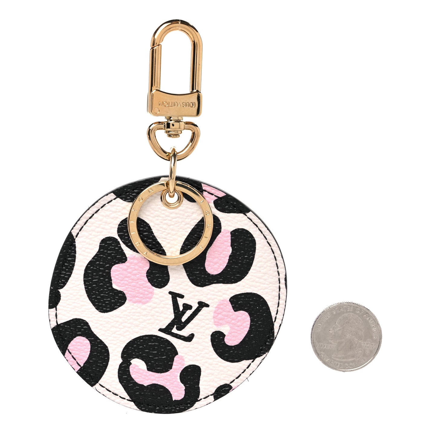 Monogram Wild At Heart Illustre Bag Charm Key Ring Black