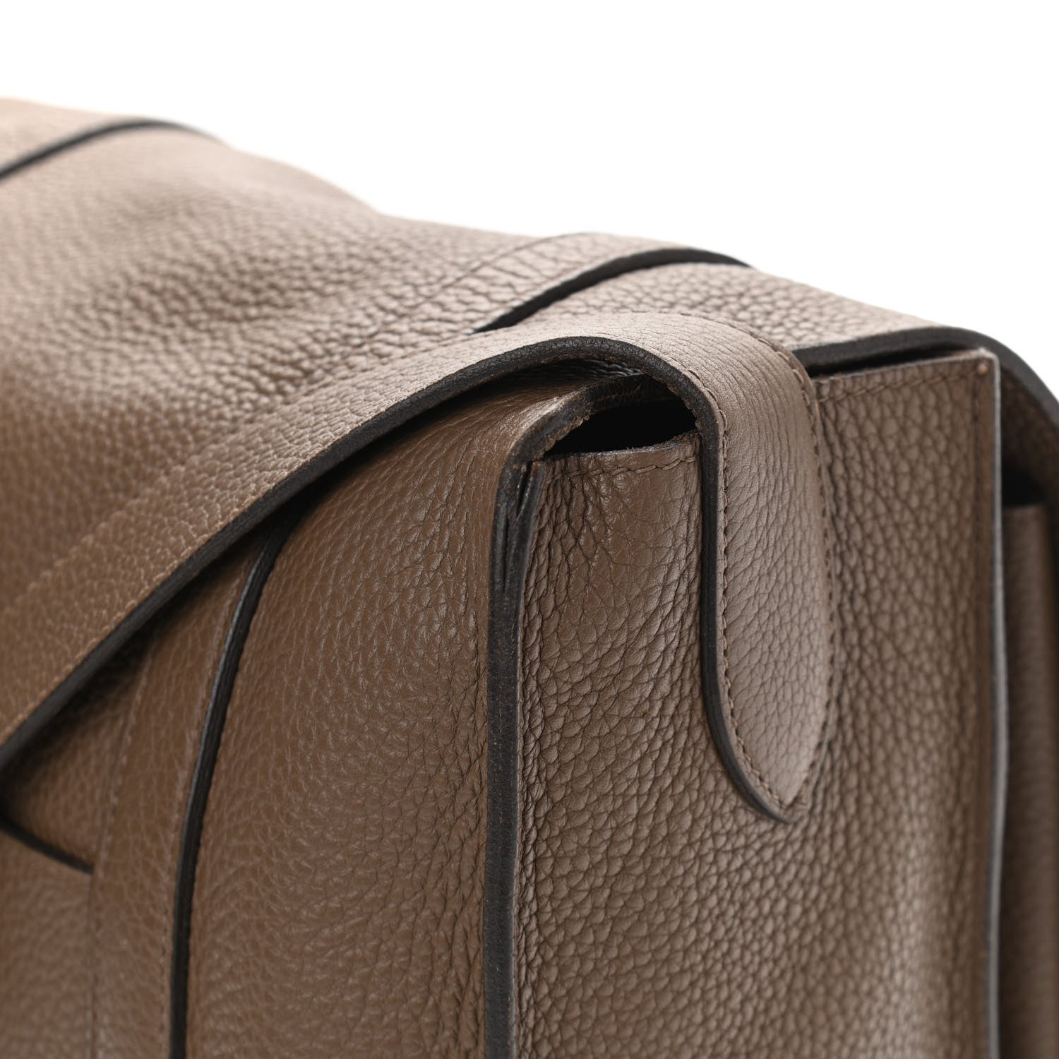 Hermes Taurillon Clemence Steve Caporal Messenger Cacao 14 of 14