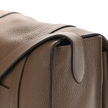 Hermes Taurillon Clemence Steve Caporal Messenger Cacao 14 of 14