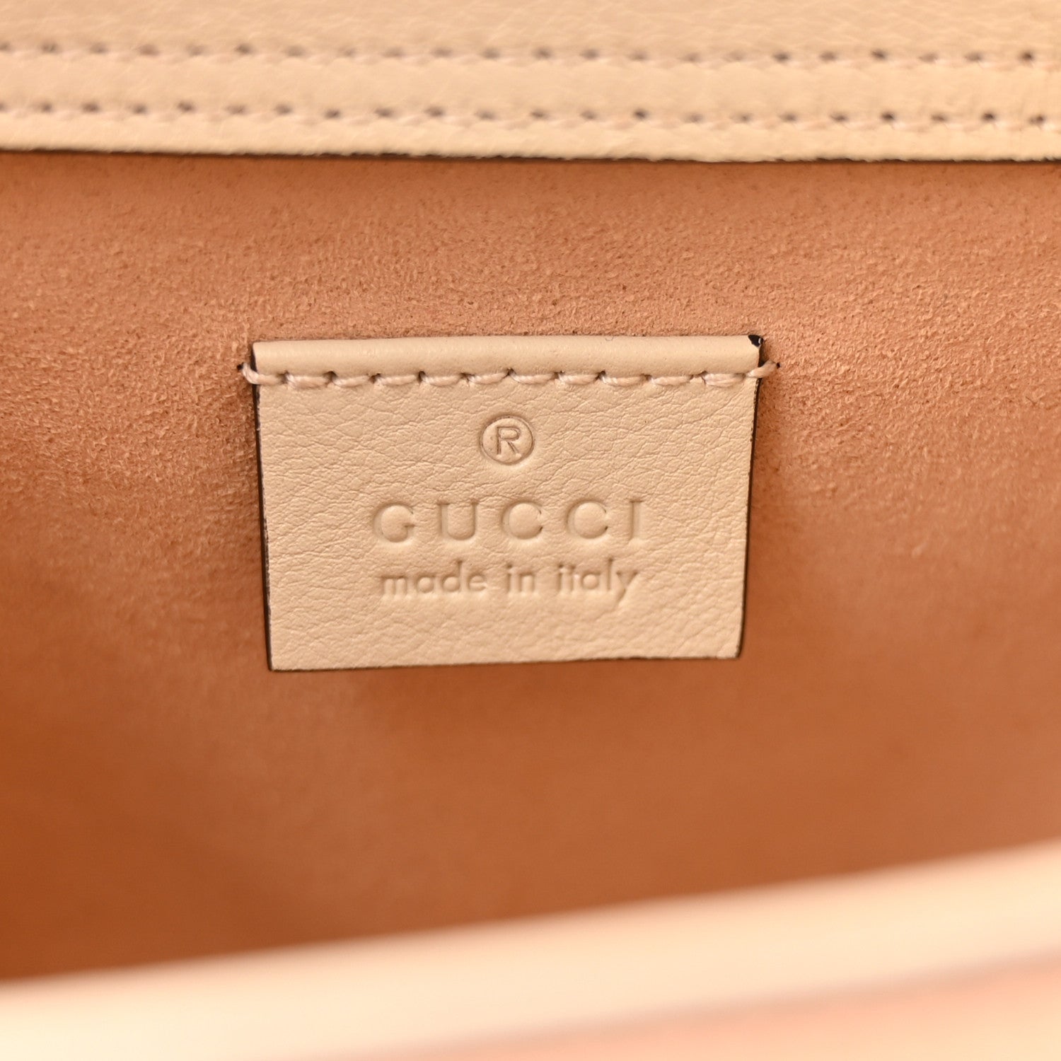Gucci Wonka Grain Calfskin Mini Diana Tote Bag Mystic White Orange Fluo 6 of 13