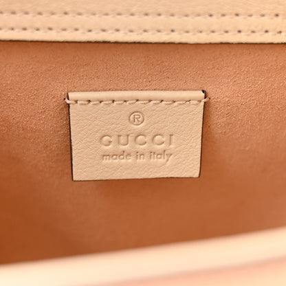 Gucci Wonka Grain Calfskin Mini Diana Tote Bag Mystic White Orange Fluo 6 of 13