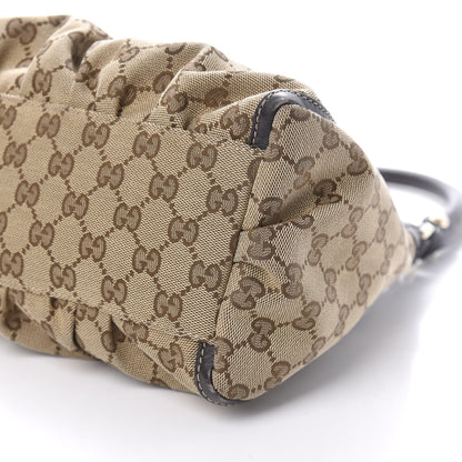 Gucci Monogram Medium D Gold Ring Hobo Dark Brown 7 of 10