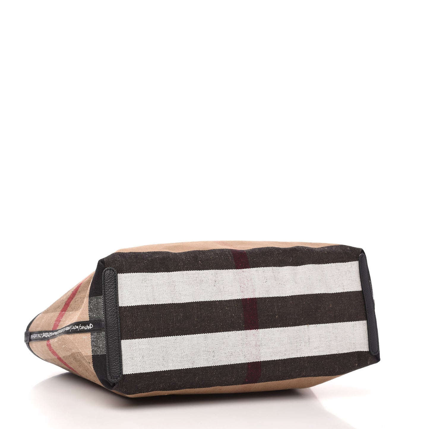 Coated Canvas Mega Check Medium Doodle Tote Black