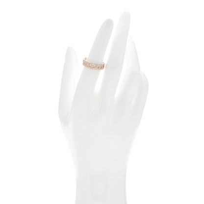 Tiffany 18K Rose Gold Diamond T True Wide Ring 52 6 2 of 5