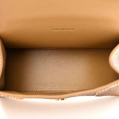 Balenciaga Strass Suede Hourglass Top Handle Bag XS Gold 5 of 13