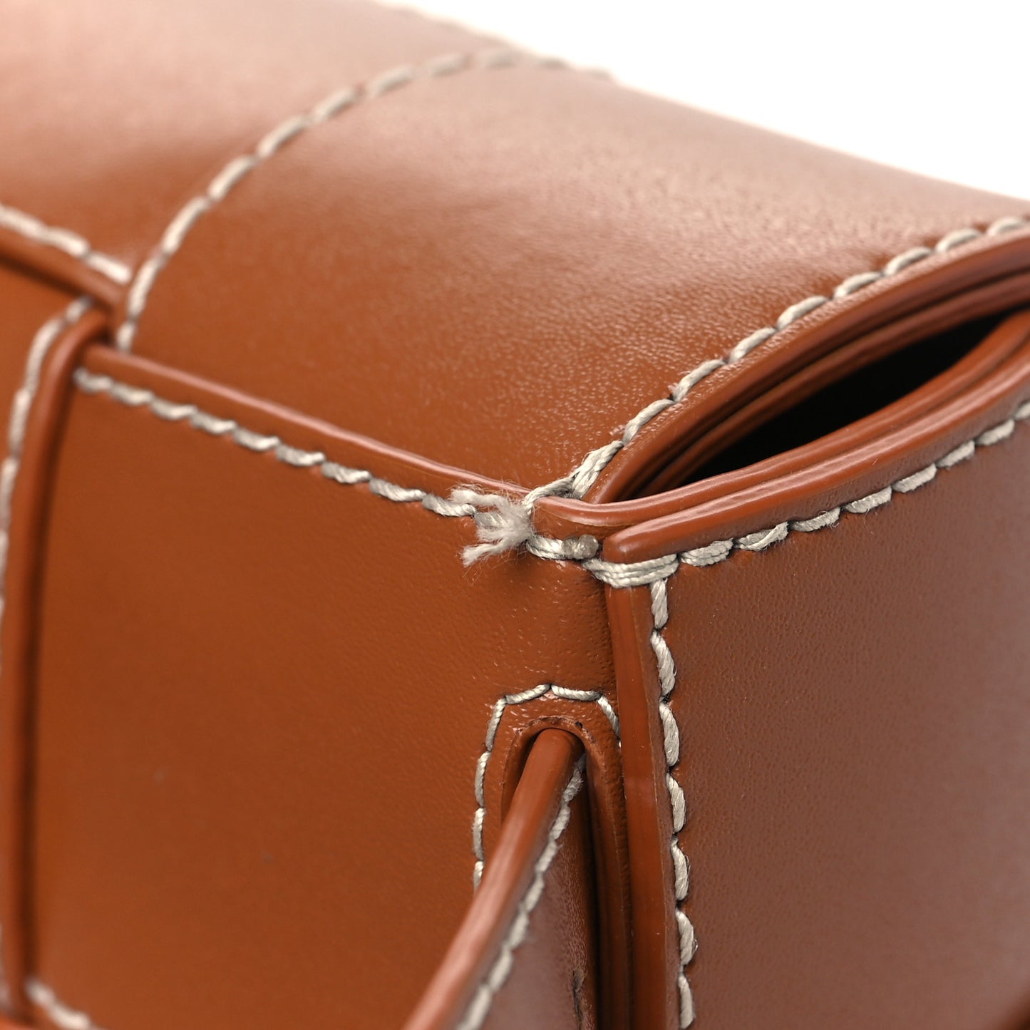Calfskin Maxi Intreccio Mini Cassette Belt Bag Wood