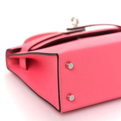 Hermes Epsom Mini Kelly Sellier 20 Rose Azalee 9 of 11