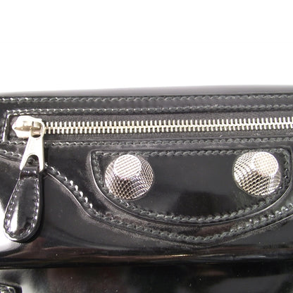 Balenciaga Patent Giant Envelope Clutch Black 6 of 7