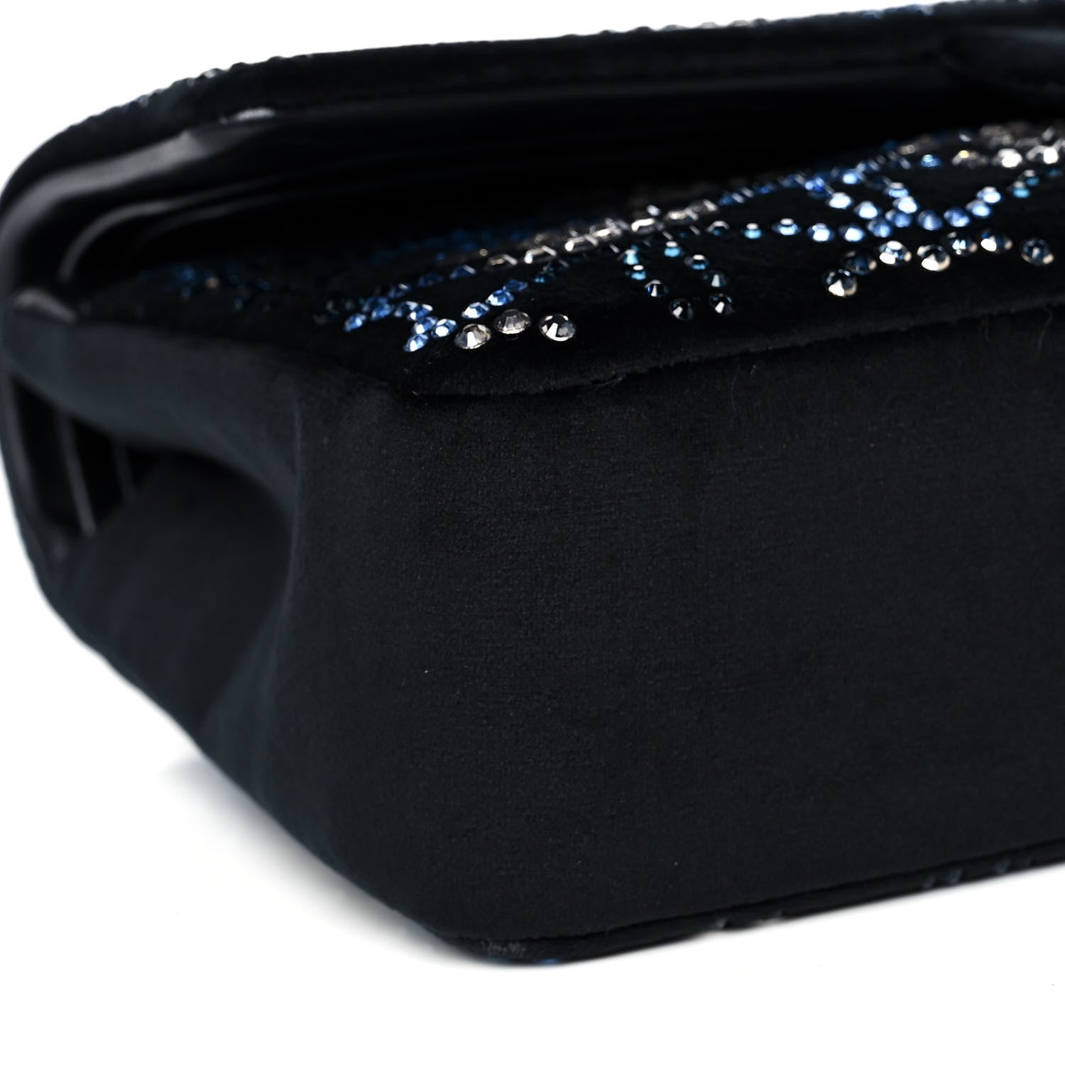 Chanel Velvet Crystal Medium Double Flap Black 9 of 12