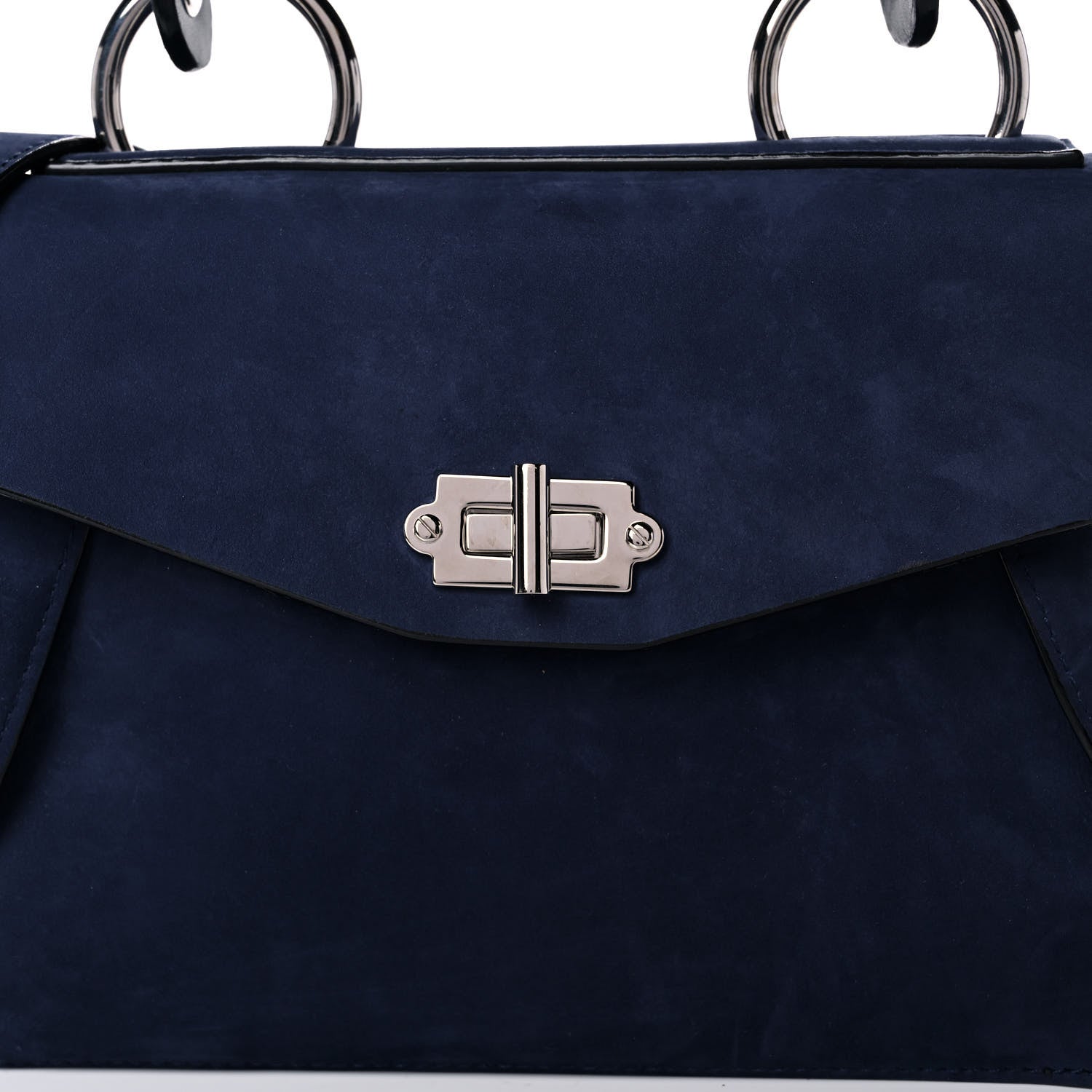 Proenza Schouler Nubuck Medium Hava Top Handle Bag Indigo 6 of 9