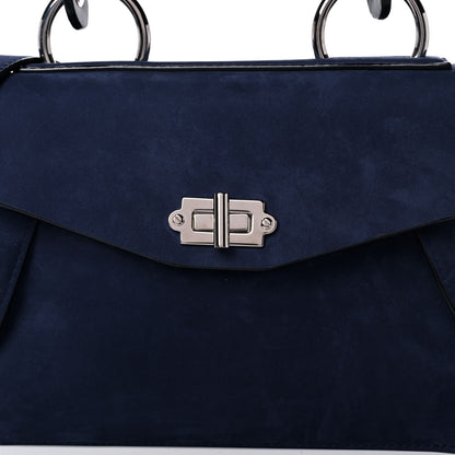 Proenza Schouler Nubuck Medium Hava Top Handle Bag Indigo 6 of 9