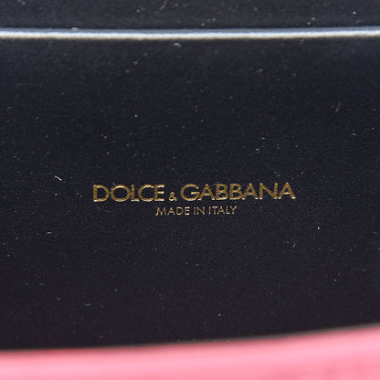 Dolce & Gabbana Silk Small Devotion Envelope Top Handle Bag Pink 6 of 13