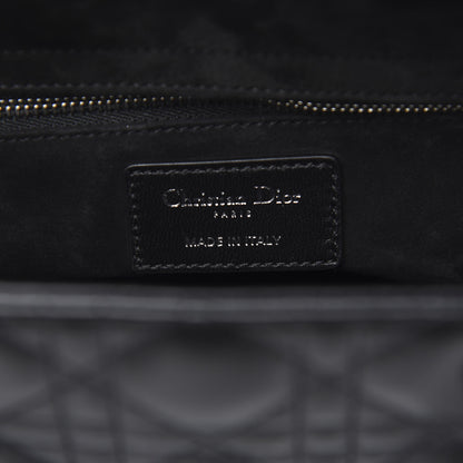 Christian Dior Lambskin Cannage Medium Lady Dior Black 6 of 10