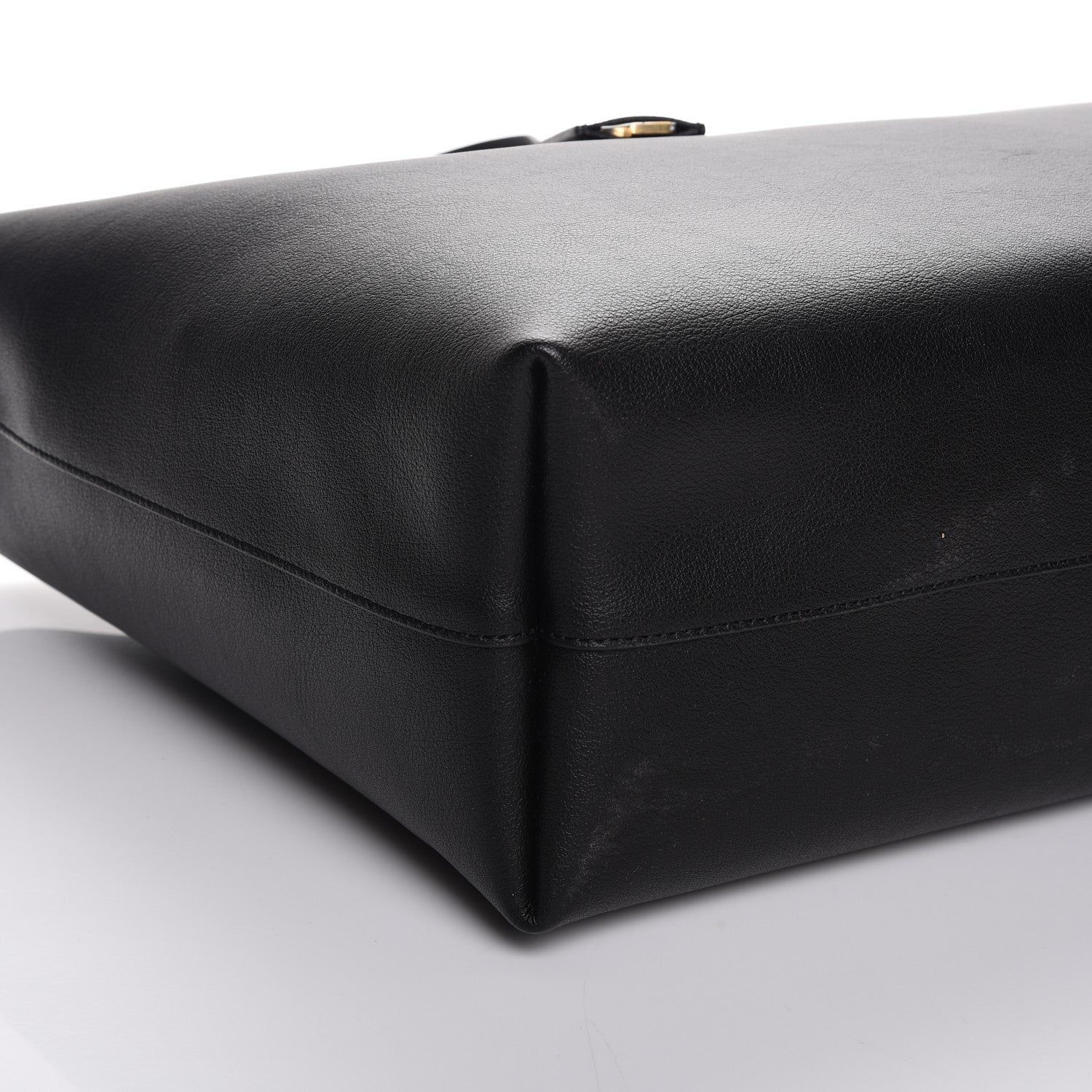 Saint Laurent Calfskin Large Shopping Tote Black 10 of 13