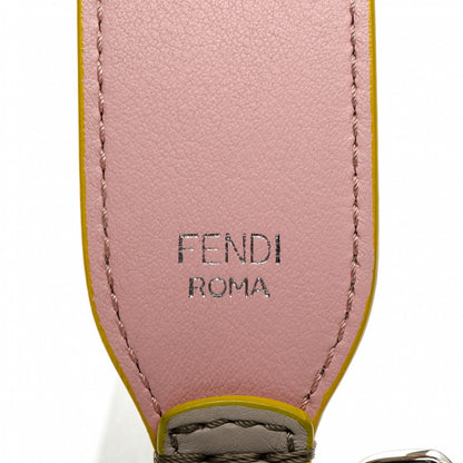 Fendi Vitello Dolce Bi-Color Strap You Grigio Polvere Bubblegum 4 of 6