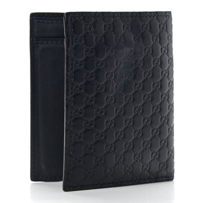Gucci Microguccissima Bi-Fold Wallet Navy 3 of 9