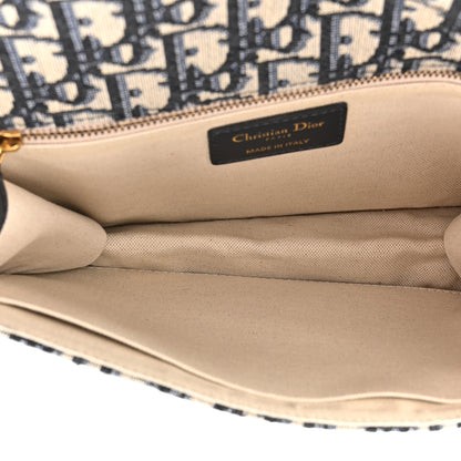 Christian Dior Oblique Small DiorAddict Flap Bag Navy Blue 5 of 9