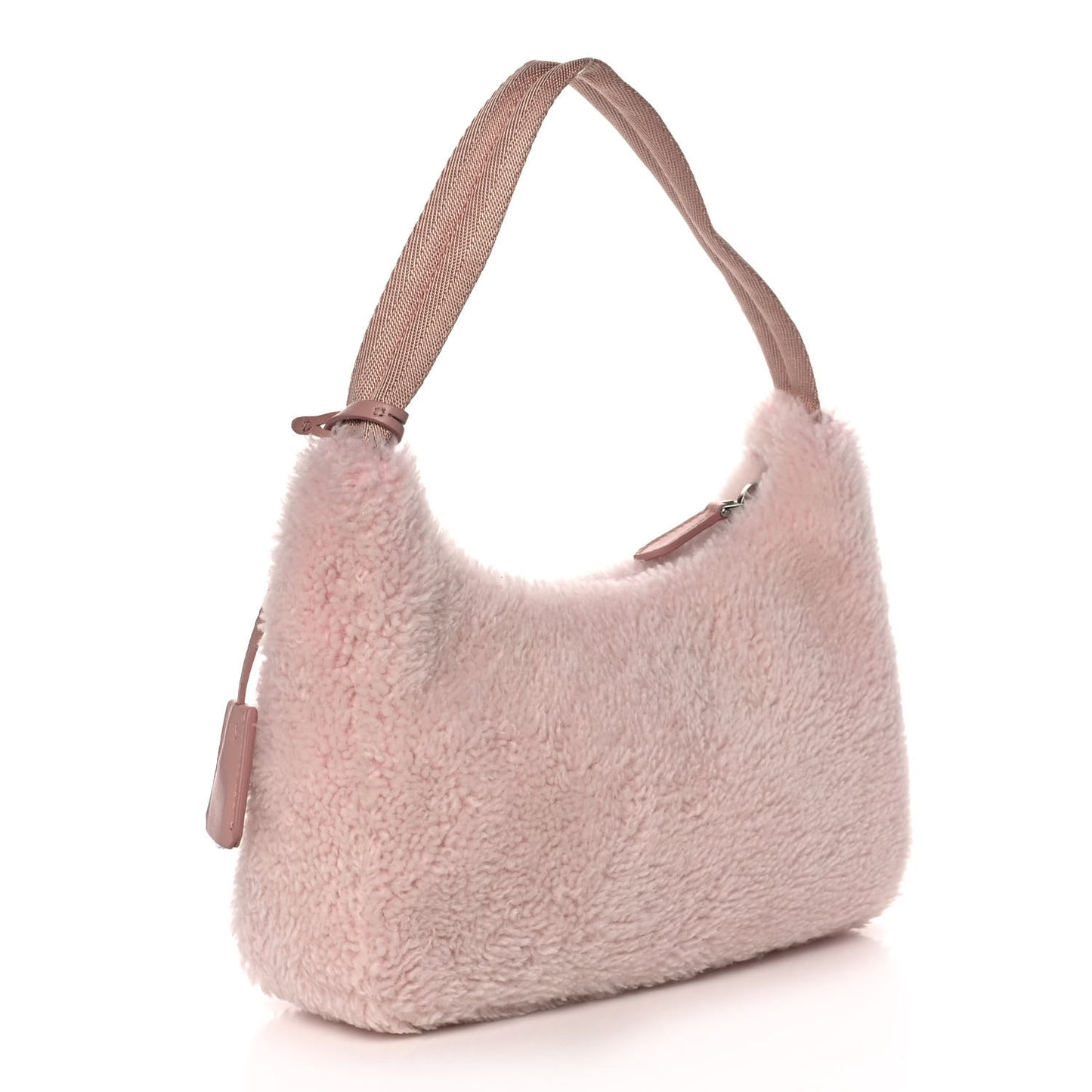 Shearling Mini Re-Edition 2000 Bag Orchidea