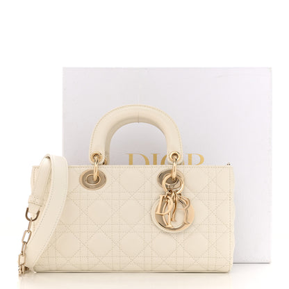 Christian Dior Lambskin Cannage Medium Lady D-Joy White 11 of 11