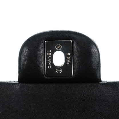Chanel Lambskin Quilted Medium Double Flap Black 6 of 10
