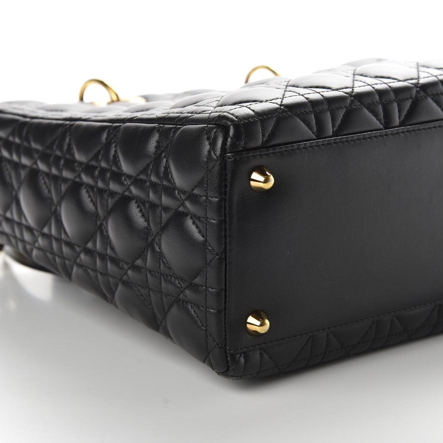Lambskin Cannage Large Lady Dior Black