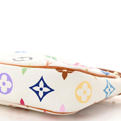 Louis Vuitton Monogram Multicolor Pochette Accessories White 9 of 9