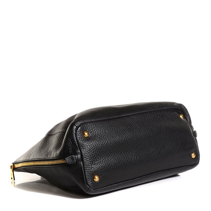 Prada Vitello Daino Expandable Zip Tote Nero Black 13 of 18