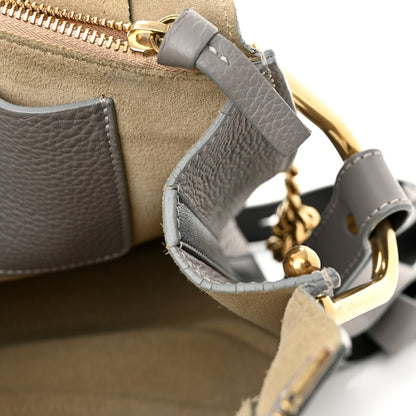 Chloe Grained Calfskin Small Hayley Hobo Cashmere Grey 10 of 14