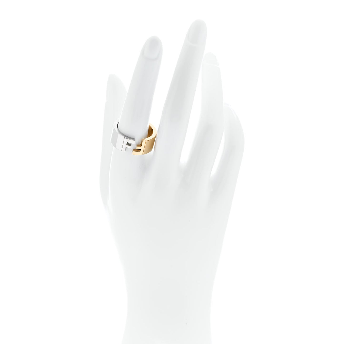Metal FF Ring S 59 8.75 Gold Silver