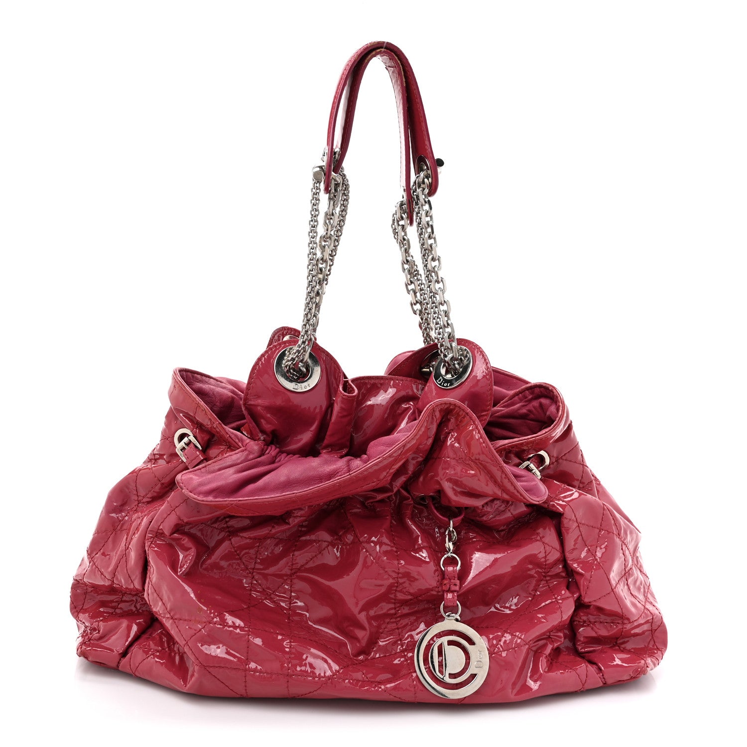 Christian Dior Patent Cannage Medium Le Trente Tote Pink 1 of 18